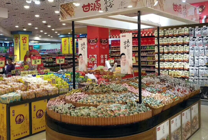 甘源食品展柜案例